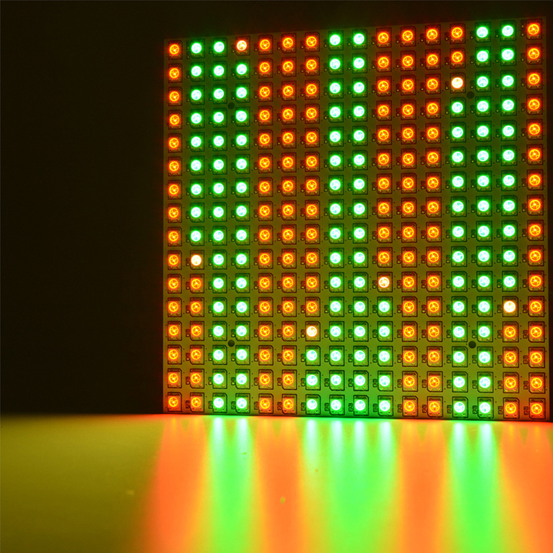WS2812B 16x16 Programmable Neopixel Flexible Matrix, DC5V 5050 RGB Addressable LED Light WS2812B 16x16 Programmable Neopixel Flexible Matrix, DC5V 5050 RGB Addressable LED Light